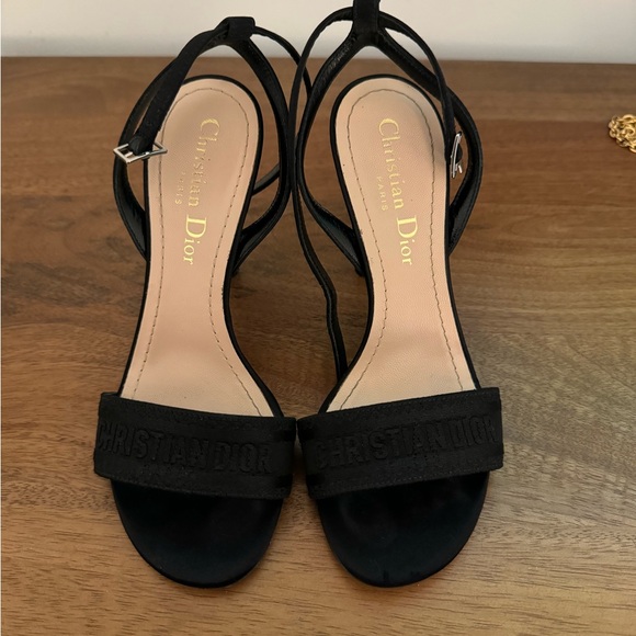 Christian Dior Dway Heeled Sandal Logo 34 black - Picture 11 of 13